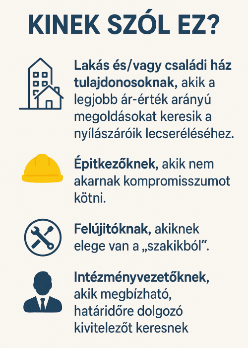 Kinek szól ez - nyílászárók Kinek szól ez - nyílászárók